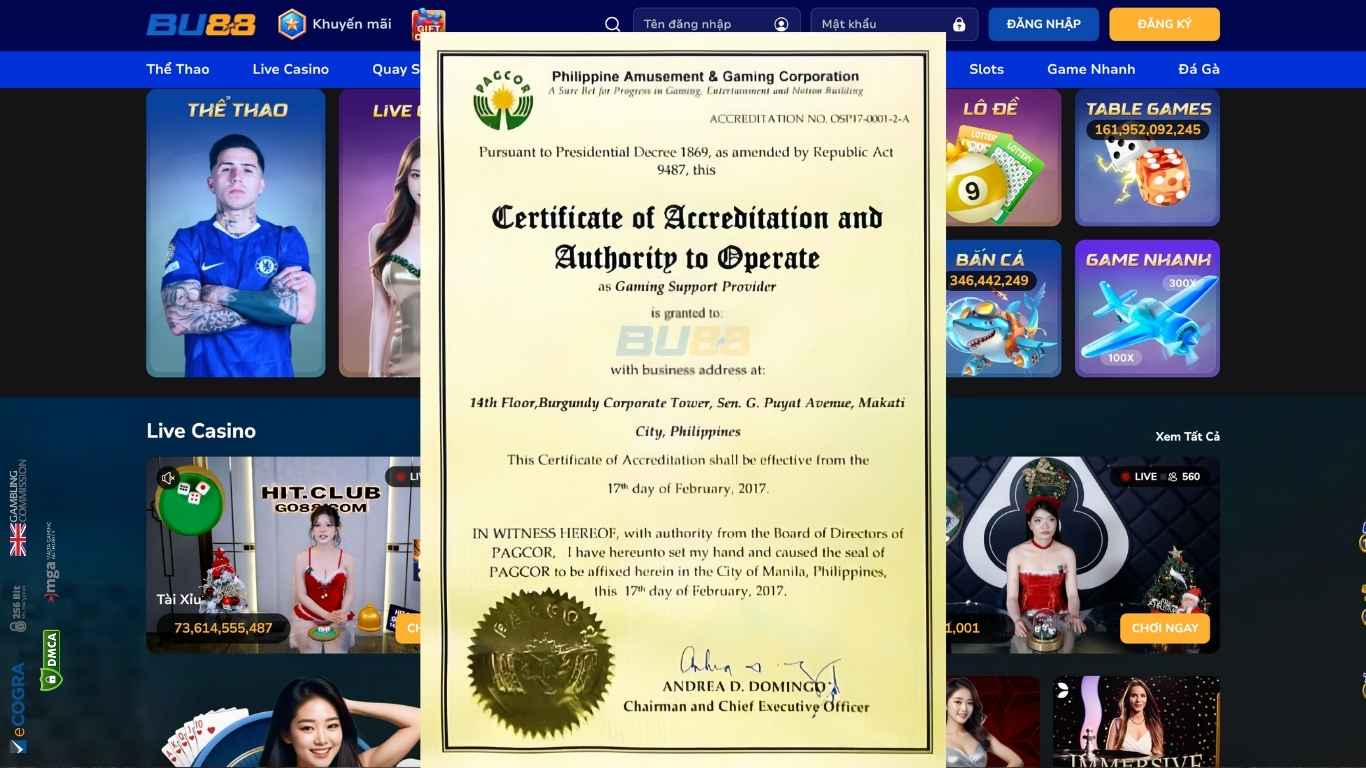 Cam kết từ nhà cái giải trí BU88 Cam kết từ nhà cái giải trí BU88