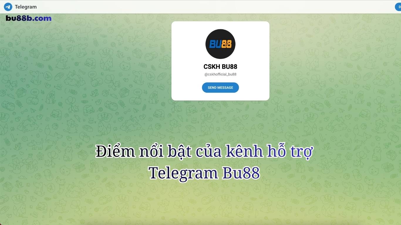 Điểm nổi bật của kênh hỗ trợ Telegram Bu88